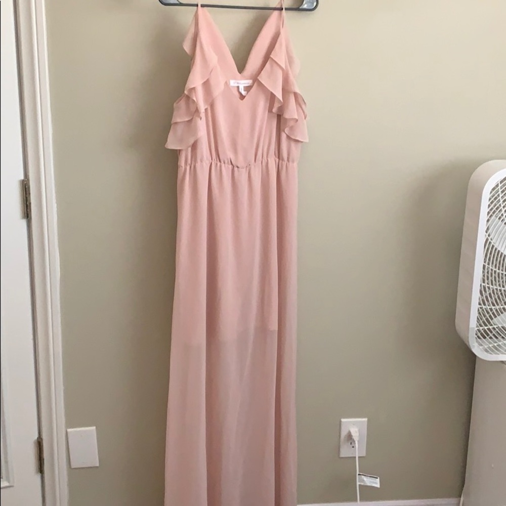 blush maxi dress